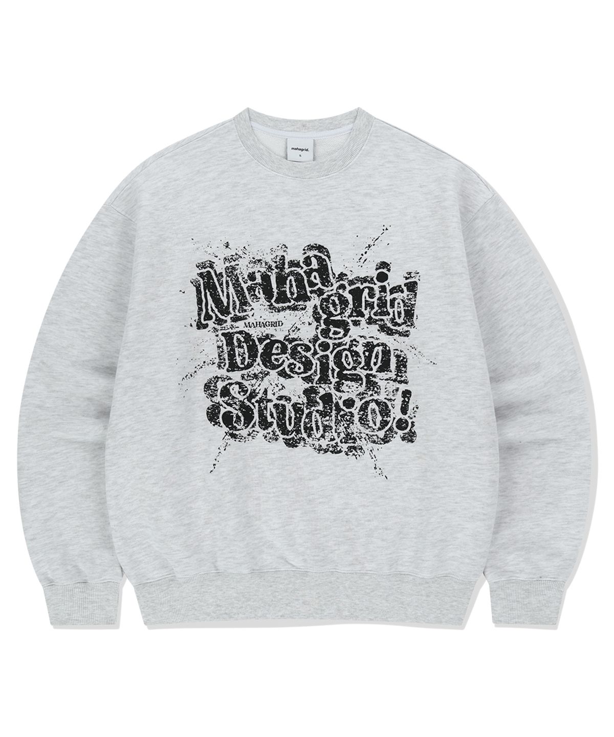마하그리드(MAHAGRID) SPLATTER SWEATSHIRT LIGHT GREY(MG2FSMM443A)