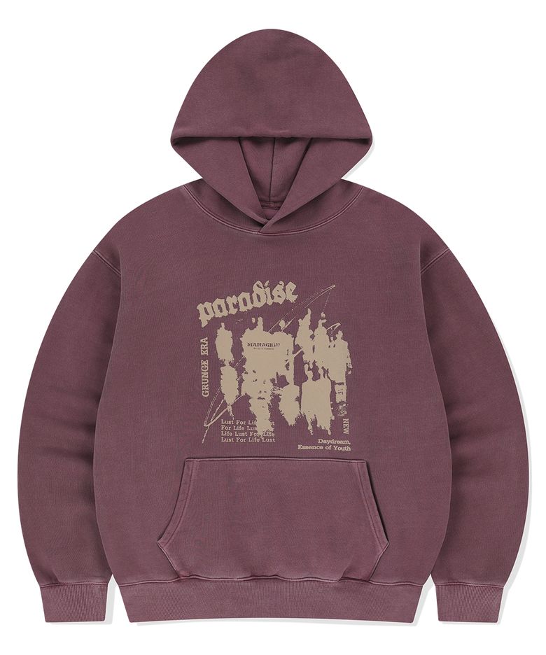 PARADISE PIGMENT HOODIE BURGUNDY(MG2FSMM410A)