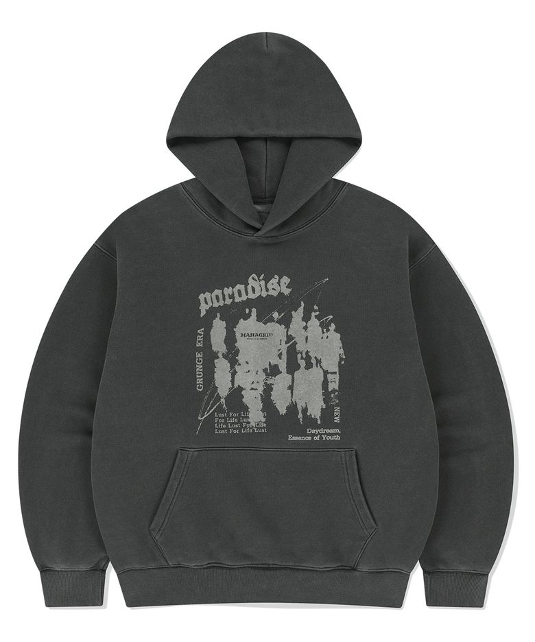 PARADISE PIGMENT HOODIE CHARCOAL(MG2FSMM410A)