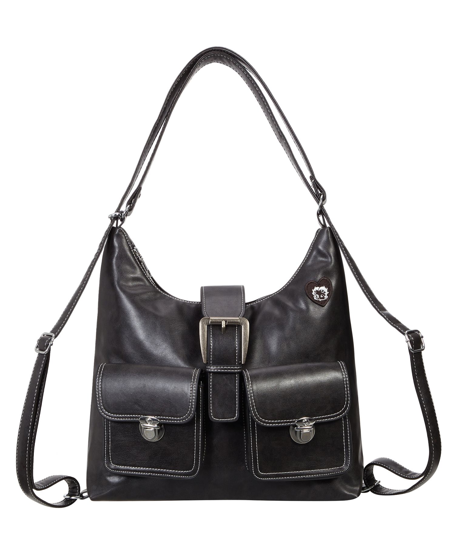 ショルダーバッグ・ポシェット [ULKIN CANVAS x BettyBoop] Pocket Stitch Leather ShoulderBag MUSINSA公式 | ULKIN CANVAS Betty Boop Pocket Stitch Leather