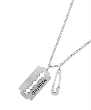 BLADE SAFETY PIN NECKLACE SILVER(MG2FSMAB70A)