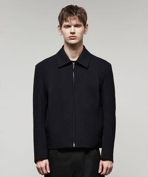 미니멀 엣지 크롭 블루종 블랙 IEJU5E201BK