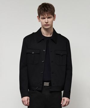 컴뱃 크롭 블루종 블랙 IEJU5E202BK