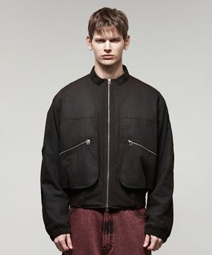 파라슈트 왁스 코팅 패디드 점퍼 다크브라운 IEJU5E204W3