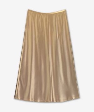 새틴 롱 스커트 - 카멜 / 2511101018600032