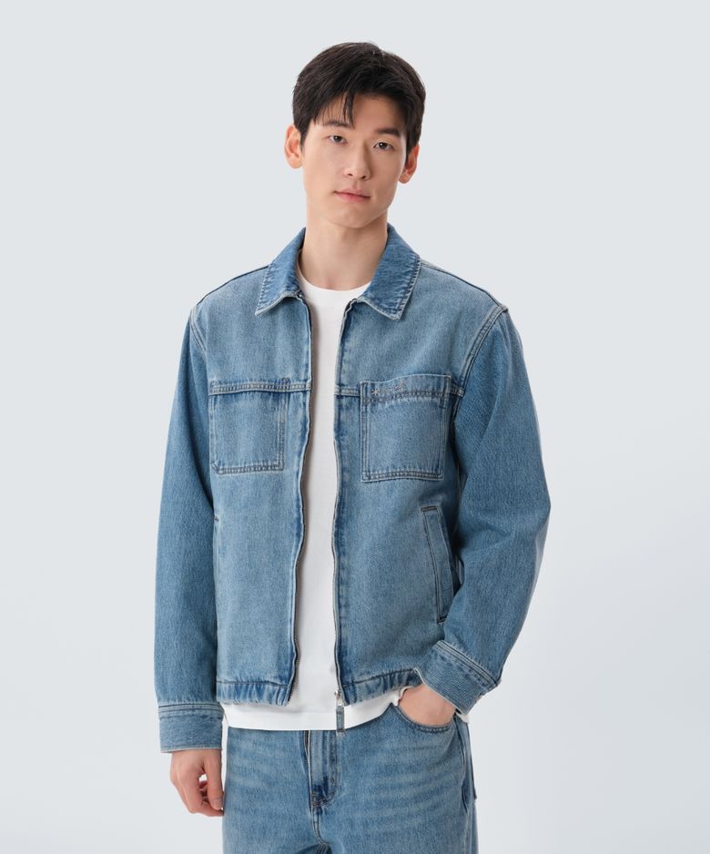 데님 자켓 (S25ZMFJK76) Blue