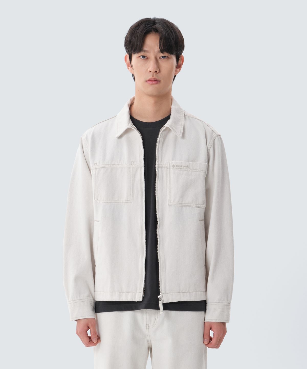스노우피크 어패럴(SNOWPEAK APPAREL) 데님 자켓 (S25ZMFJK76) Ivory