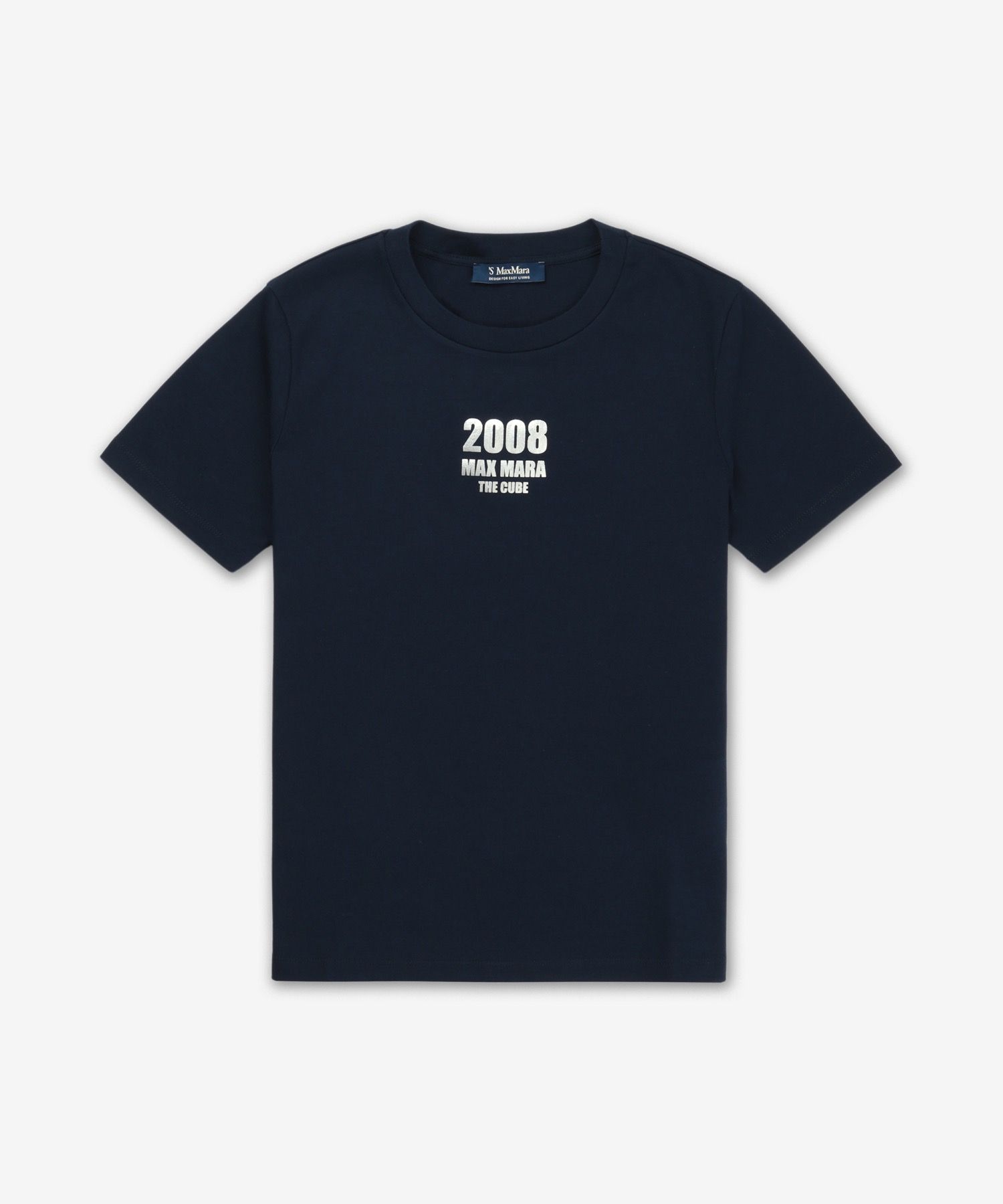 MUSINSA | S MAX MARA QUIETO Short Sleeve T-Shirt - Navy