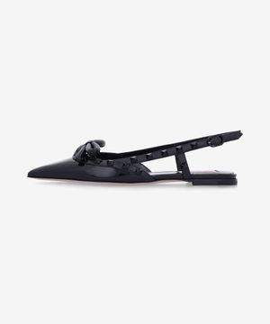 락스터드 리본 슬링백 - 블랙 / 6W2S0IQ2IXH0NO