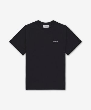 로고 박시핏 반소매 티셔츠 - 블랙 / COPJS03504BLK