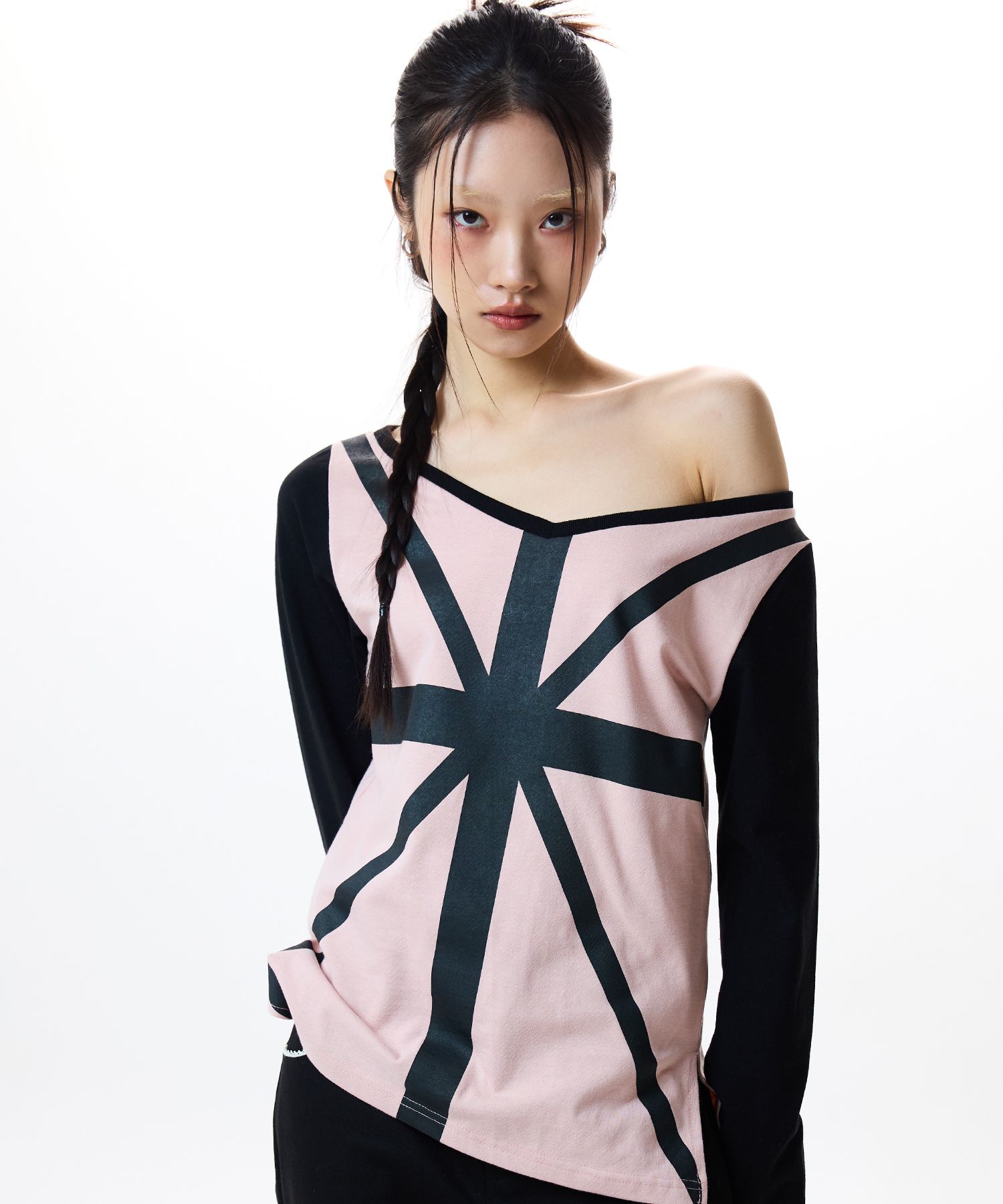 Tシャツ・カットソー LUV IS TRUE IM STRIPE SLEEVE TEE 5BNY243 MUSINSA公式 | LUV IS TRUE IM STRIPE SLEEVE TEE(PINK)