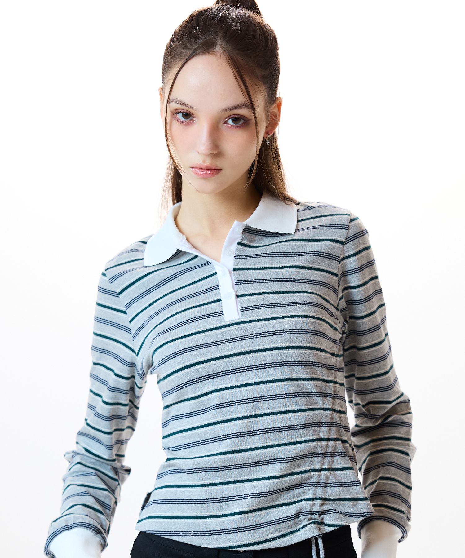 ★2025SS新作★LUV IS TRUE★IM STRING RUGBY TEE MUSINSA | LUV IS TRUE IM STRING RUGBY TEE(GRAY)