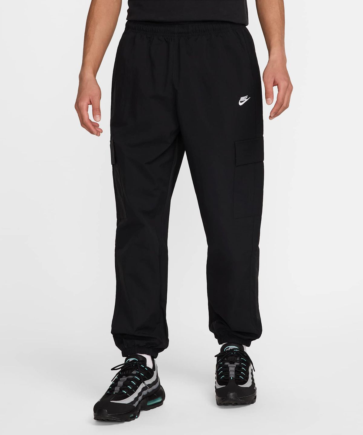 나이키(NIKE) 클럽 우븐 카고 팬츠 M - 블랙:화이트 / HJ1991-010