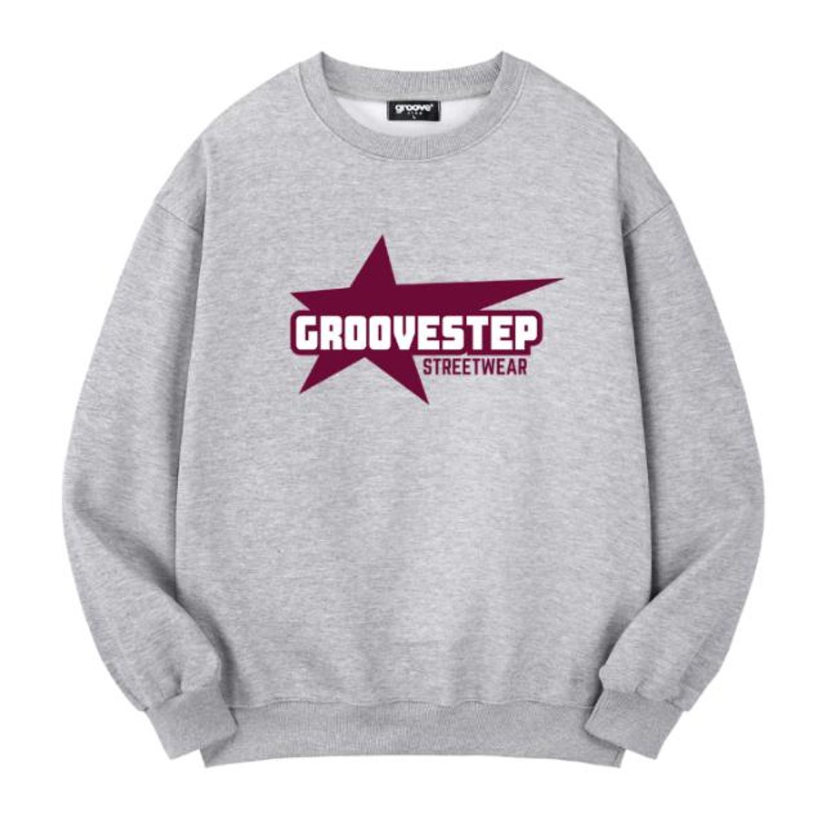 그루브스텝(GROOVESTEP) 스타링  오버핏 맨투맨 티셔츠 M0233