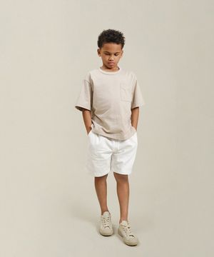 앤귤러 오버핏 티셔츠_베이지