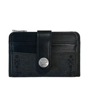 TCM suade buckle card wallet (black)