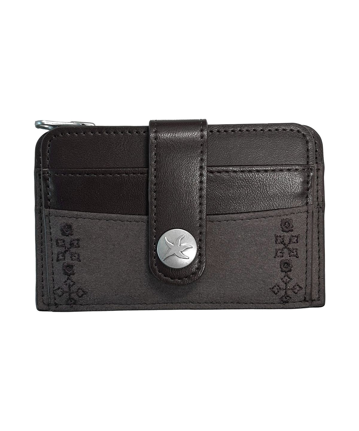 더콜디스트모먼트(THE COLDEST MOMENT) TCM suade buckle card wallet (brown)