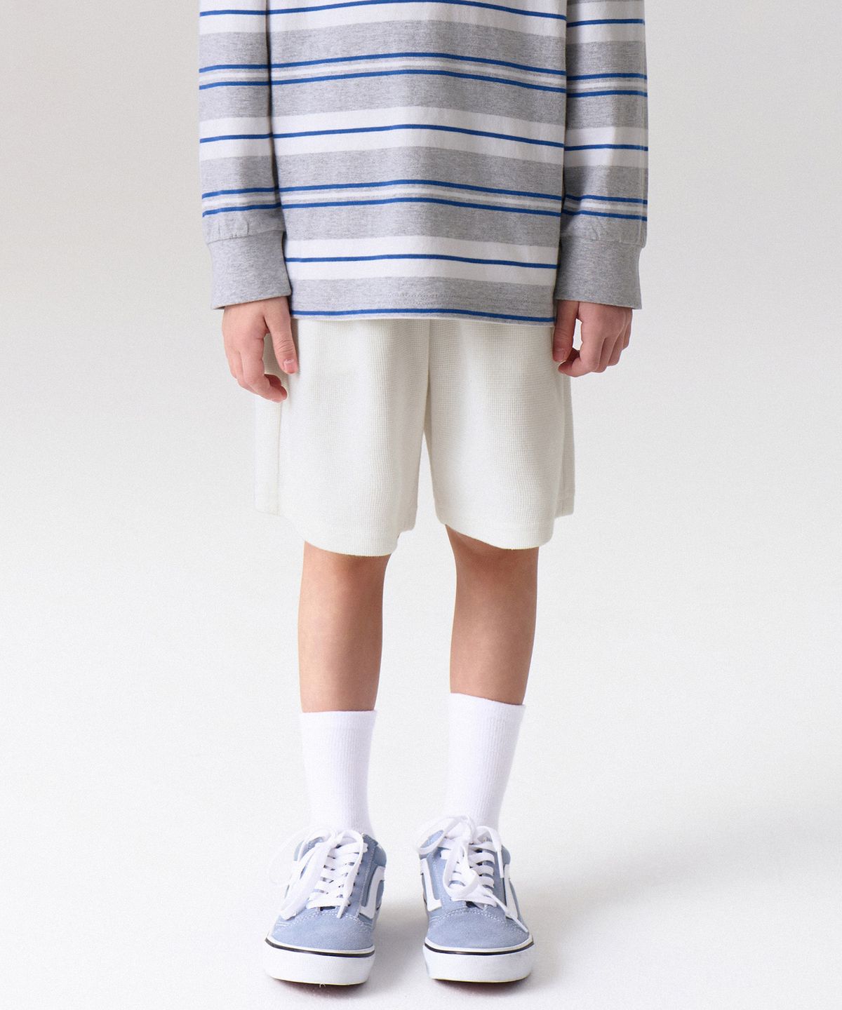 무신사 스탠다드 키즈(MUSINSA STANDARD KIDS) 와플 라운지 쇼츠 [아이보리]