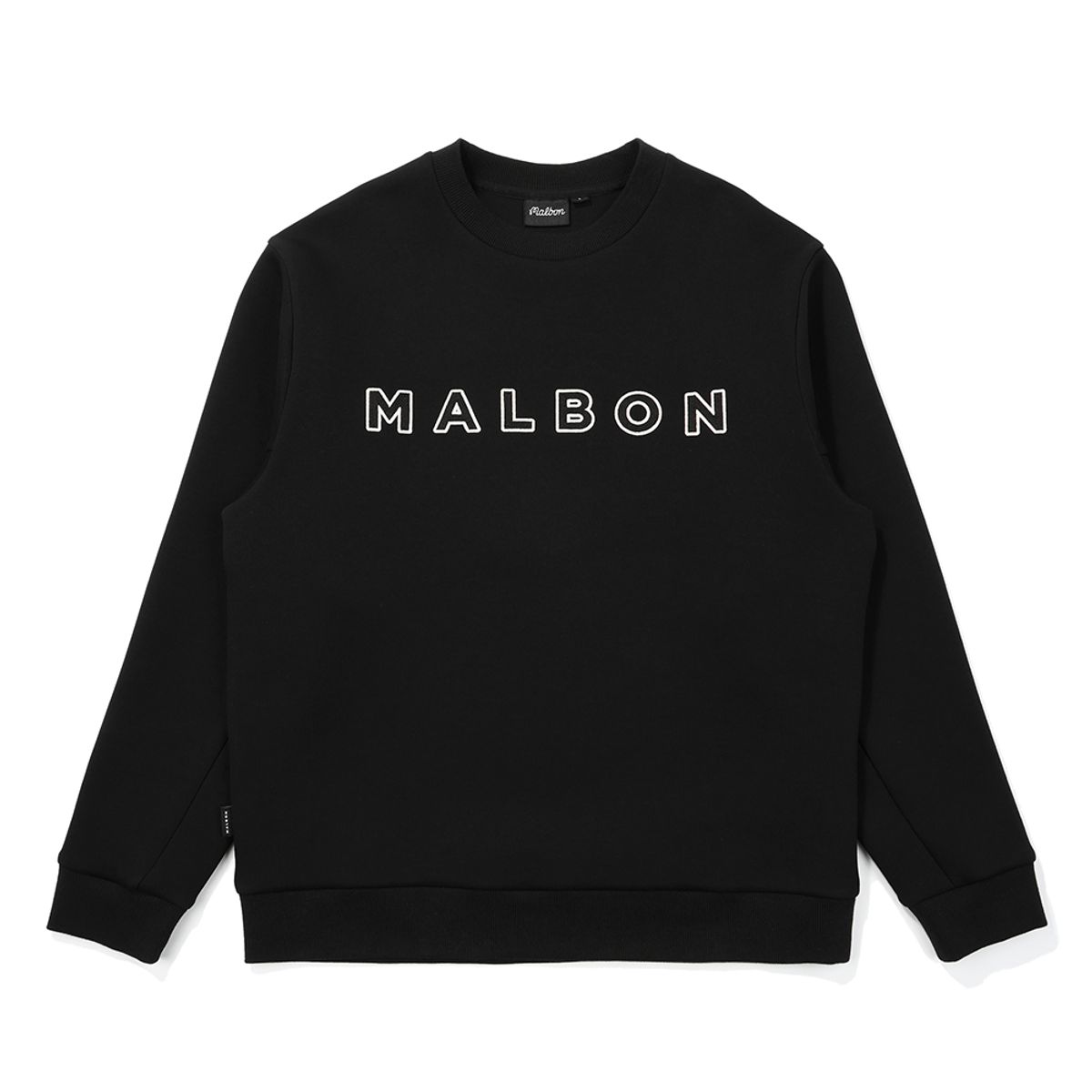 말본 골프(MALBON GOLF) 말본 에센셜 라운드 맨투맨 BLACK (MAN)