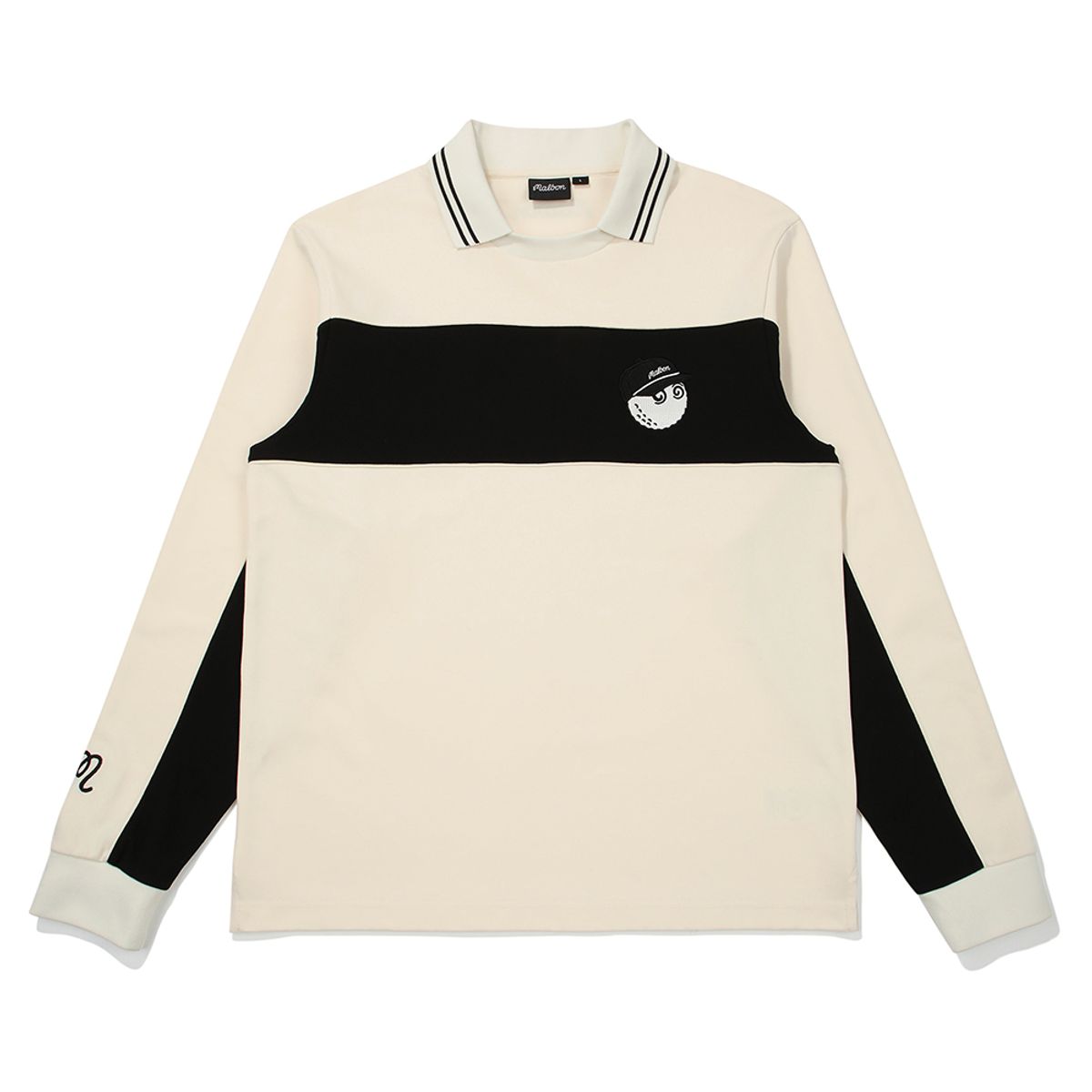 말본 골프(MALBON GOLF) 버킷 블록 CP 티셔츠 CREAM (MAN)