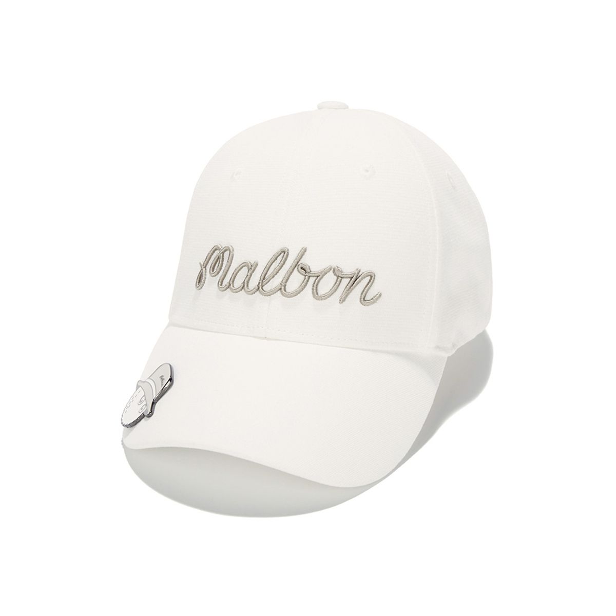말본 골프(MALBON GOLF) 베이직 볼마커 볼캡 IVORY (MAN)