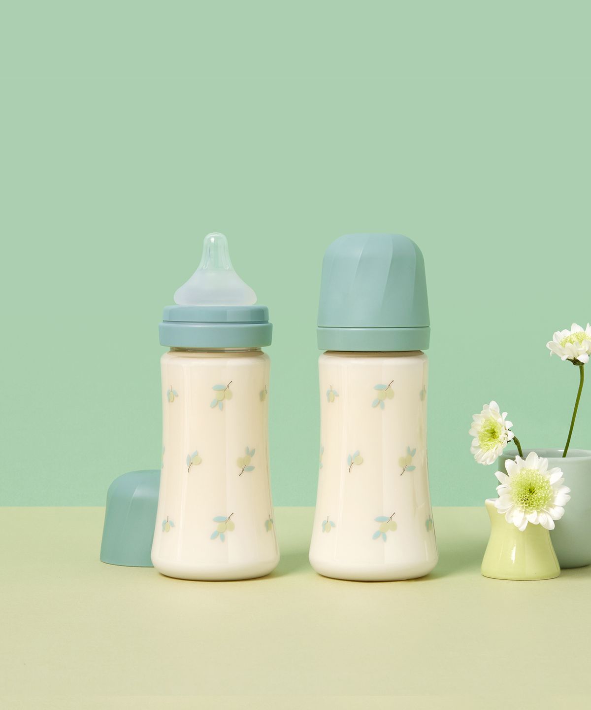 그로미미(GROSMIMI) PPSU 올리브 300ml 젖병 트윈팩 (피스타치오)