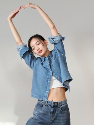 여성) 긴팔 데님 셔켓_PHF2WC2049