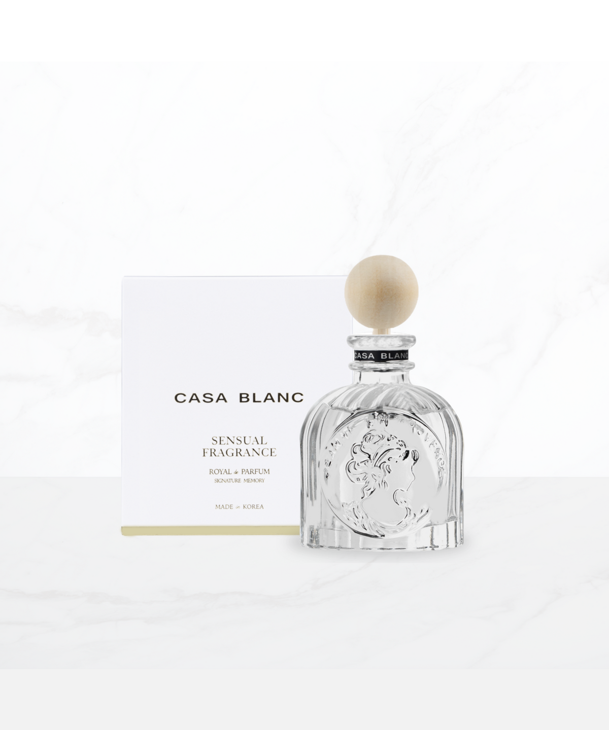 까사블랑(CASABLANC) [우드볼 + 논슬립 패드 포함] 까사블랑 차량용 보니타 화이트 100ML