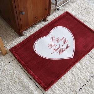 머핀 스트라이프 하트 극세사 발매트