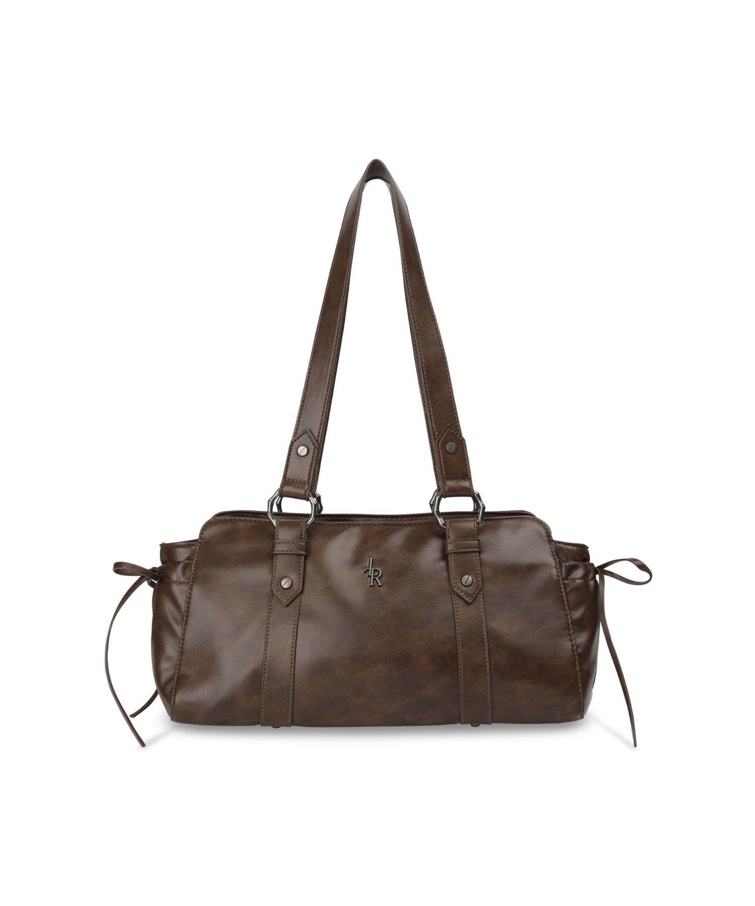 MUSINSA公式 | LEATHERY ダッフルレザーショルダーバッグ[BROWN]