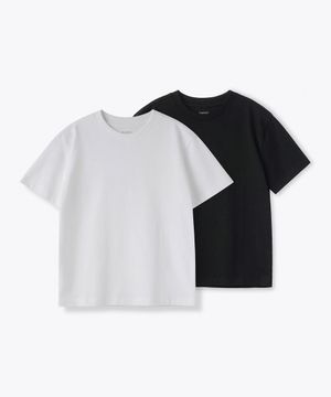 릴렉스드 크루 넥 티셔츠 2팩