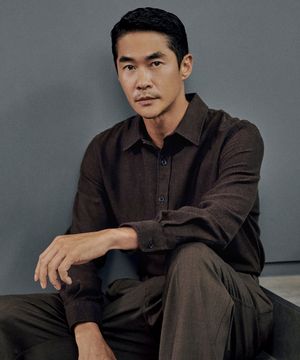 로얄헤링본 면100 셔츠_브라운