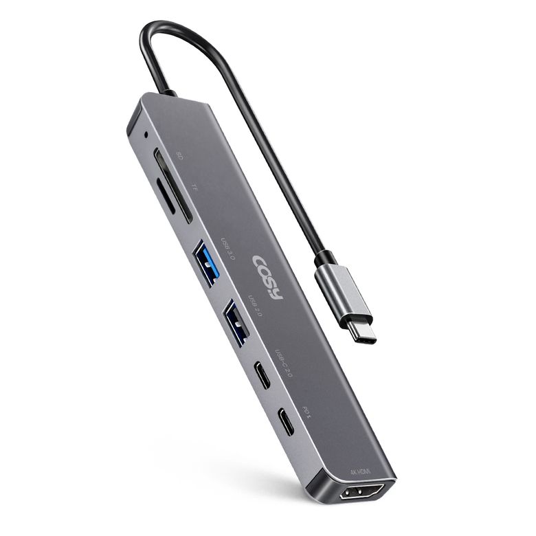 디키 C타입 7in1 멀티허브(HDMI, SD, TF, USB 3.0/2.0, PD) MH5103UHC