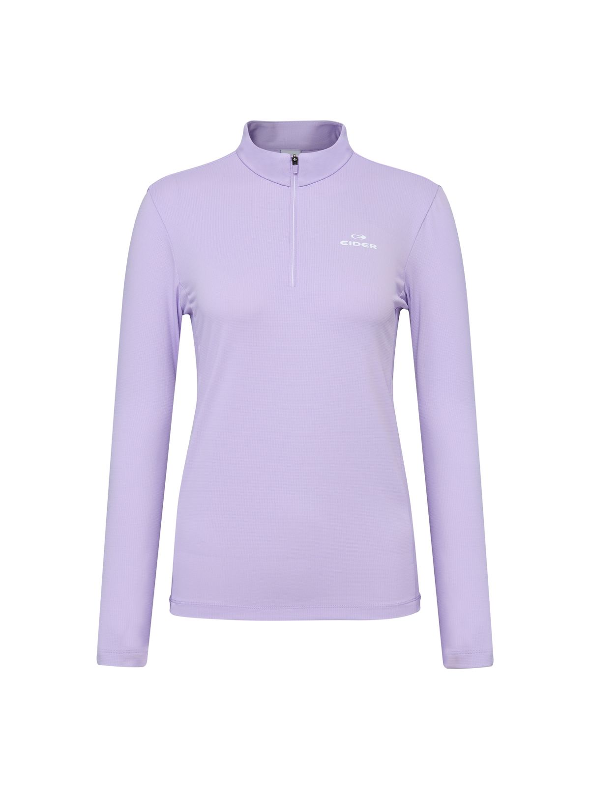 아이더(EIDER) POP 솔리드 여성 긴팔 짚업 티셔츠_Light Violet