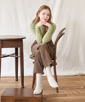 [3pack]크리스마스 울 케이블 크루 삭스