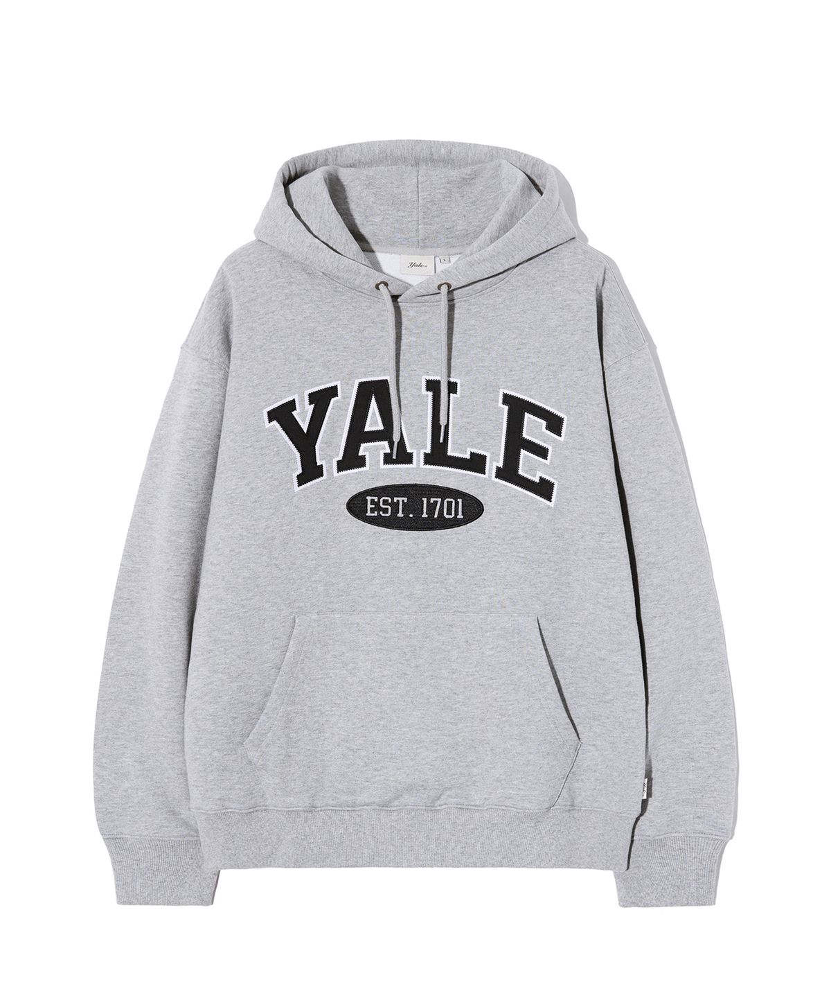 예일(YALE) 투톤아치 후드_그레이
