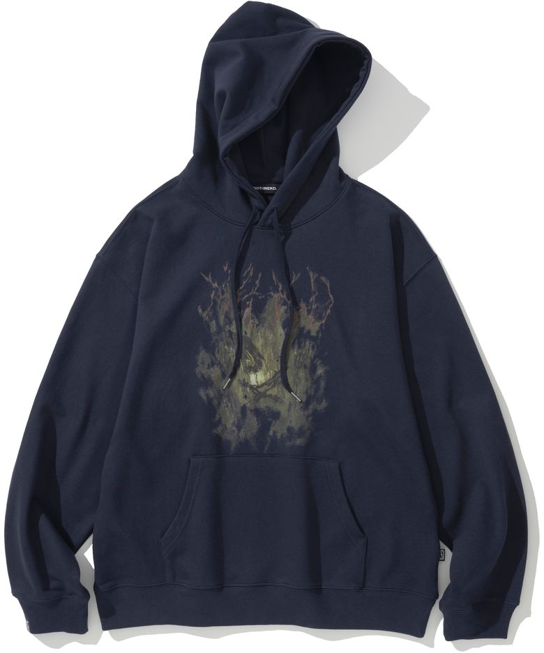 Forbidden Embers Pullover Hood - Navy