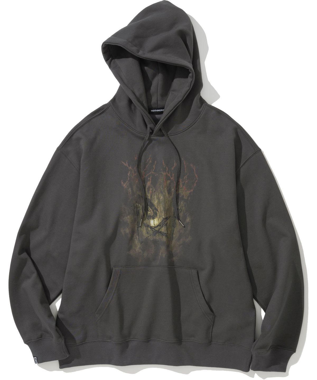 낫포너드(NOT4NERD) Forbidden Embers Pullover Hood - Charcoal