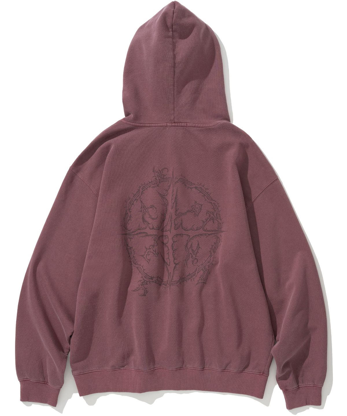 낫포너드(NOT4NERD) Rune Logo Pullover Hood - Red