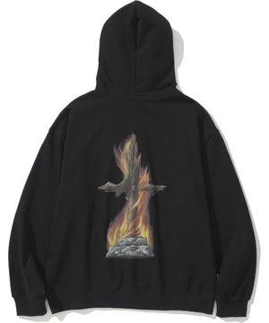 Burnning Stake Pullover Hood - Black