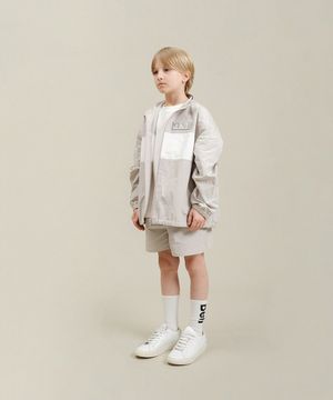 로고 벤몬 윈드브레이커 자켓_샌드