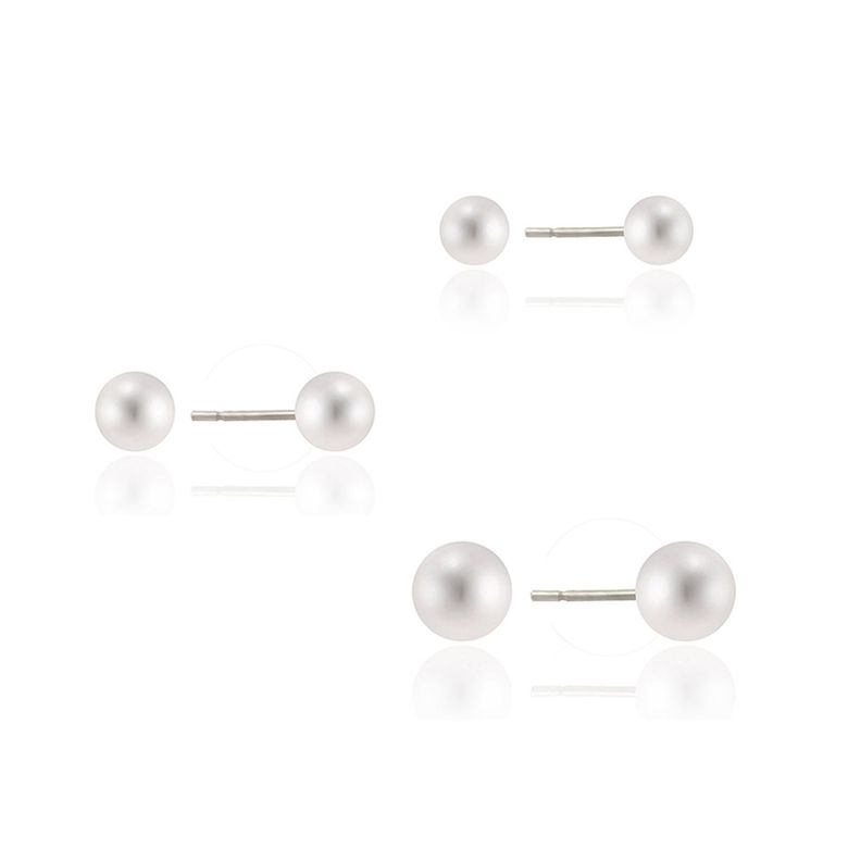 미니 진주 귀걸이 (6~8mm) (3종 택1)