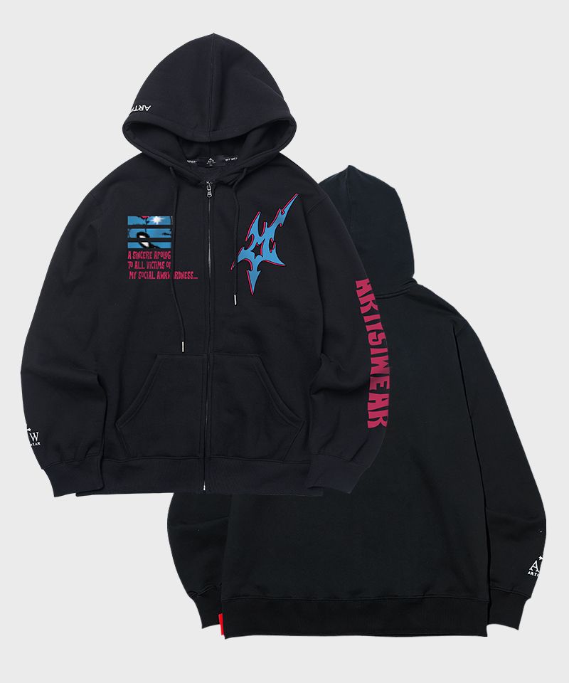 MUSINSA | ARTISTWEAR [ATW] Seraday Hooded Zip-up