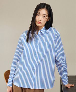 여성) 컬러 긴팔 포플린 셔츠_PHF2WC2023