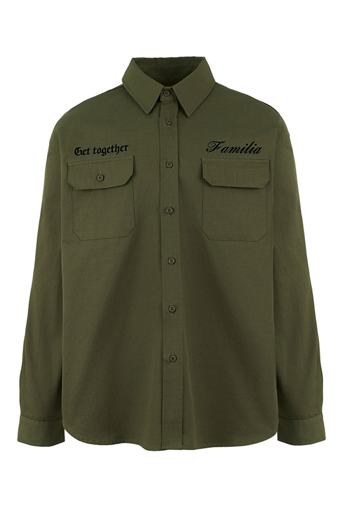 뭉(MWOONG) Familia My Life Work Shirts(KHAKI)