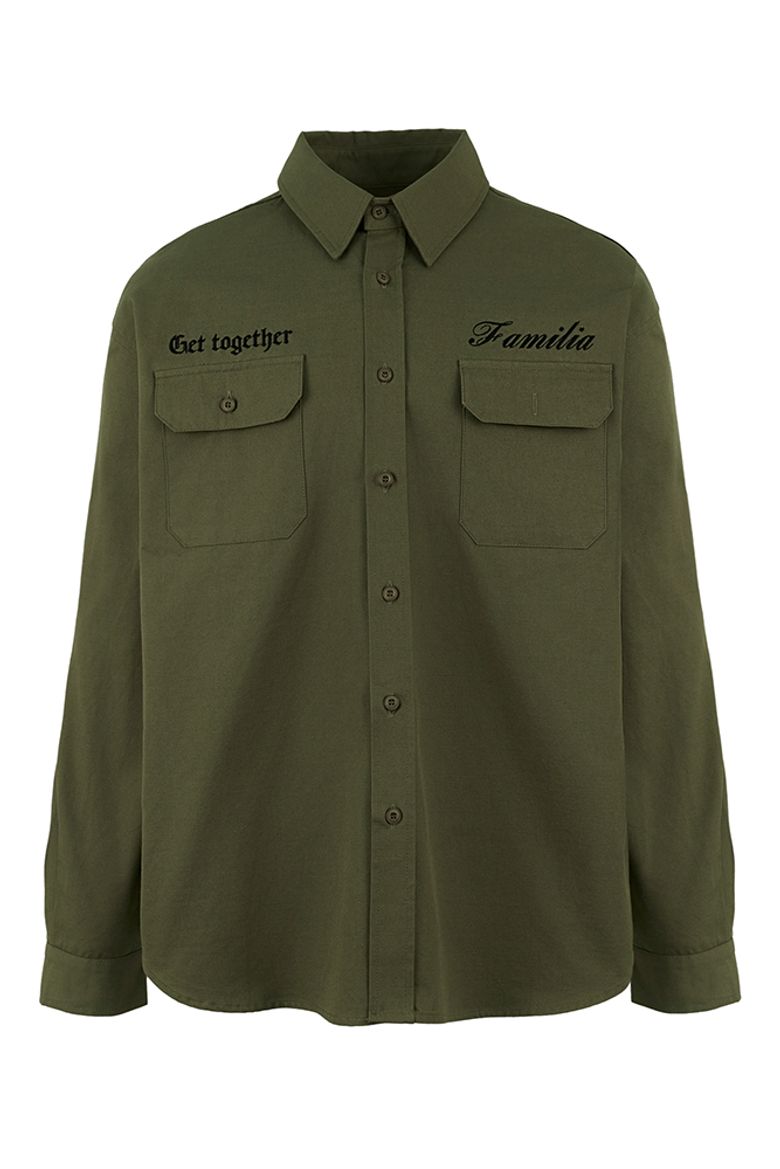 Familia My Life Work Shirts(KHAKI)