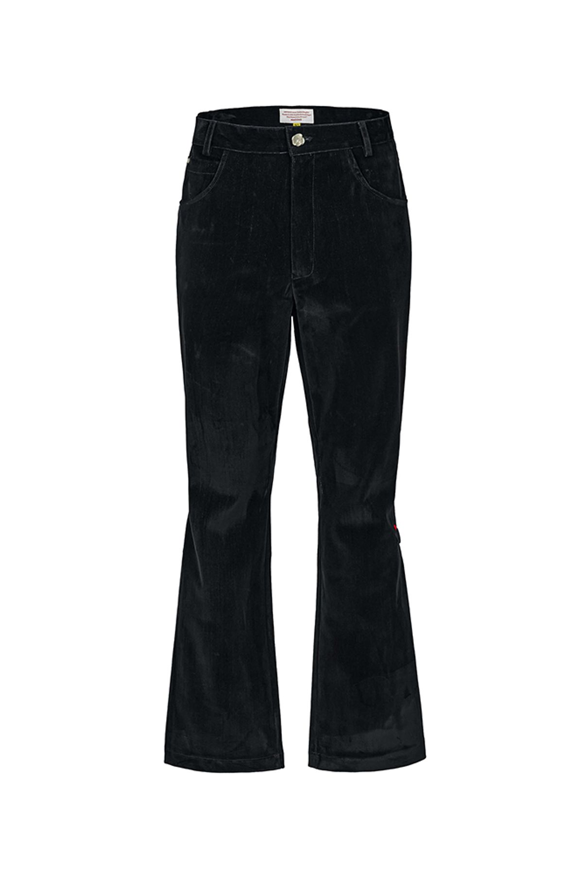 뭉(MWOONG) Velvet Denim Flared-fit Pants(BLACK)