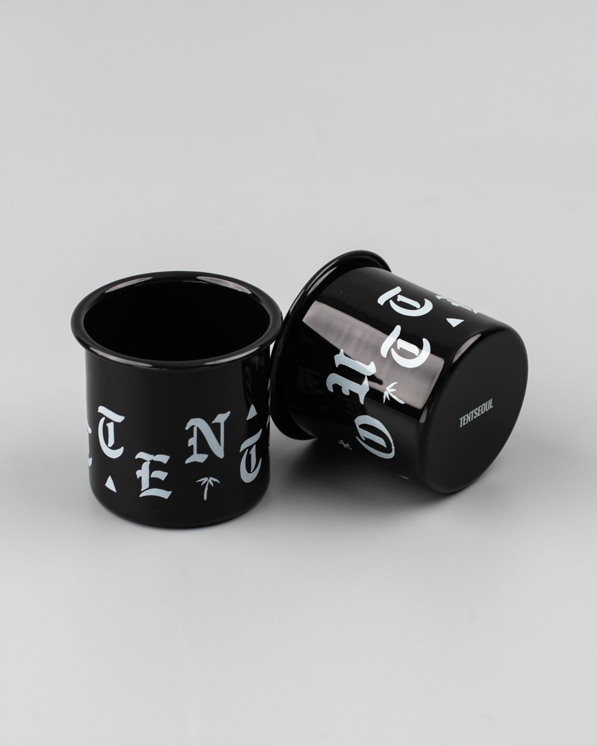 텐트서울(TENTSEOUL) Black Camping Club 블랙 법랑 캠핑컵 2P