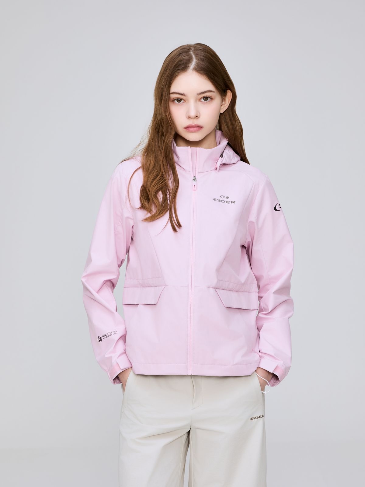 아이더(EIDER) WINDLOCK (윈드락) 여성 윈드스타퍼 방풍 자켓_Light Pink