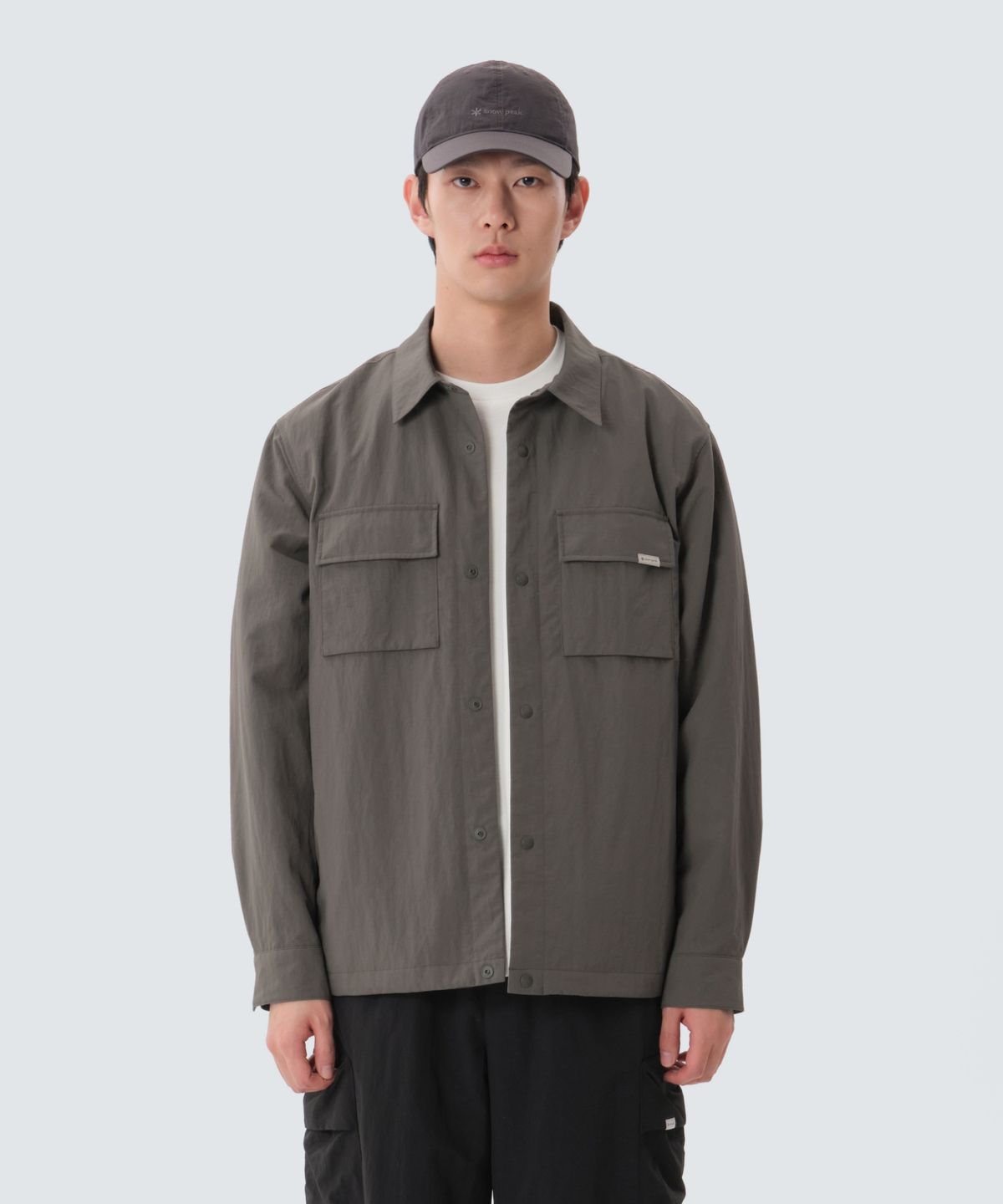 스노우피크 어패럴(SNOWPEAK APPAREL) 캠플 셔츠 자켓 (S25SMCSH10) Dark Khaki